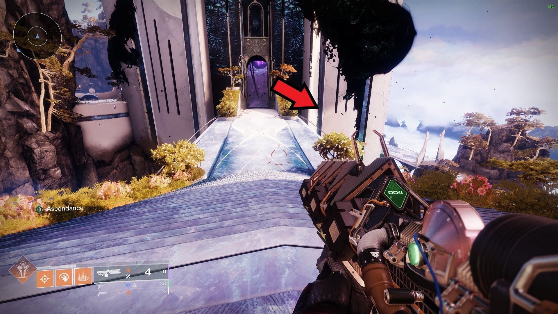 Jump to the right from the bridge (Image via Bungie)